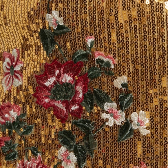 Marchesa Notte Gold Shimmer Mini Dress - only worn once - Picture 2 of 5